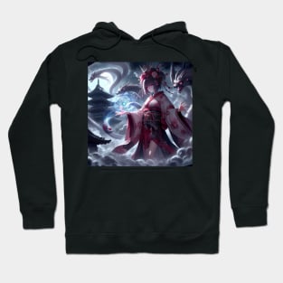 Power of a shaman miko Hoodie